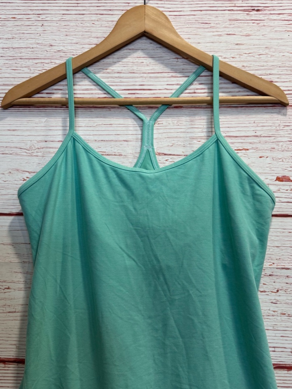 Lululemon Power Y Tank Luon in Heathered Menthol Sz 10 - Picture 4 of 10